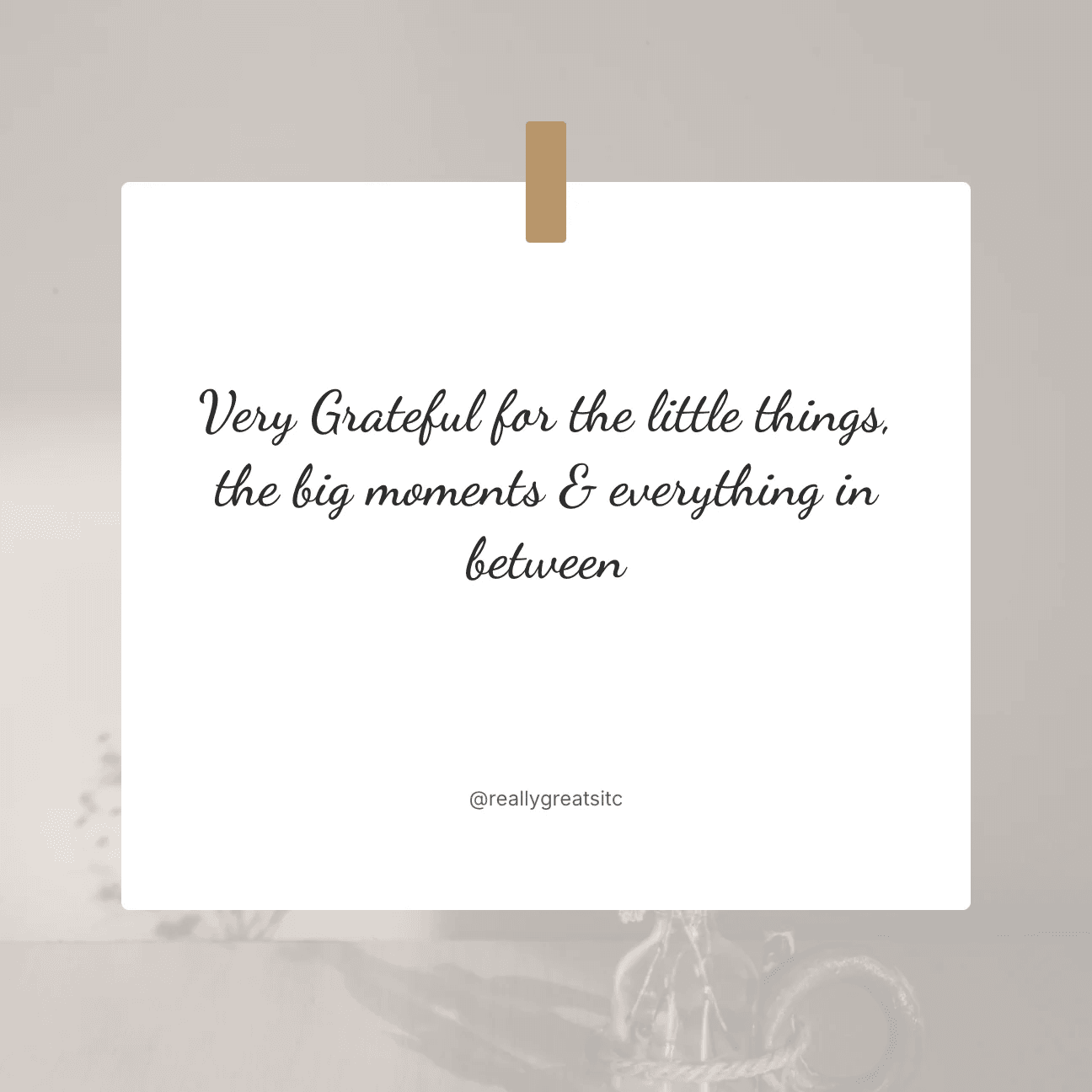 Grateful Quote Card Template