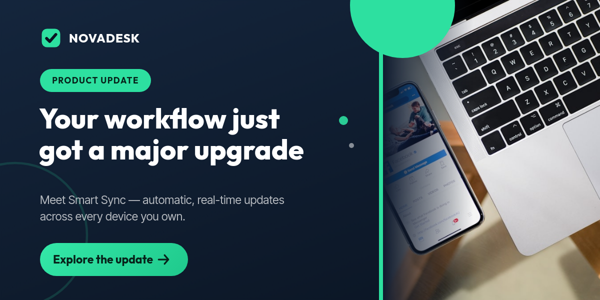 Dark Navy SaaS Feature Announcement Email Banner with Mint CTA