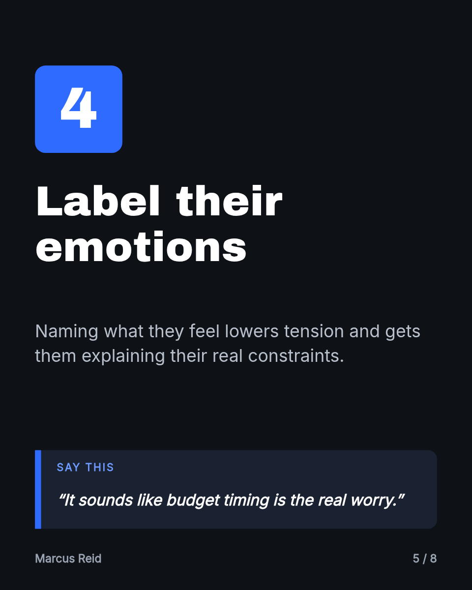 LinkedIn Carousel Template — 6 Negotiation Tactics, Ink - Page 5