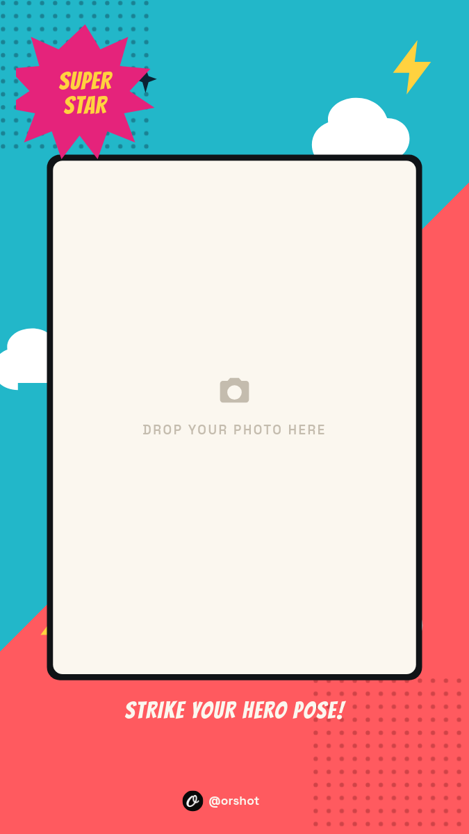 Comic Pop-Art Photo Booth Frame Instagram Story