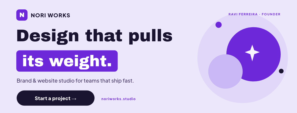 Vibrant Purple Brand Studio Facebook Cover — Archivo Black Headline, Highlight Box & Start-a-Project Pill