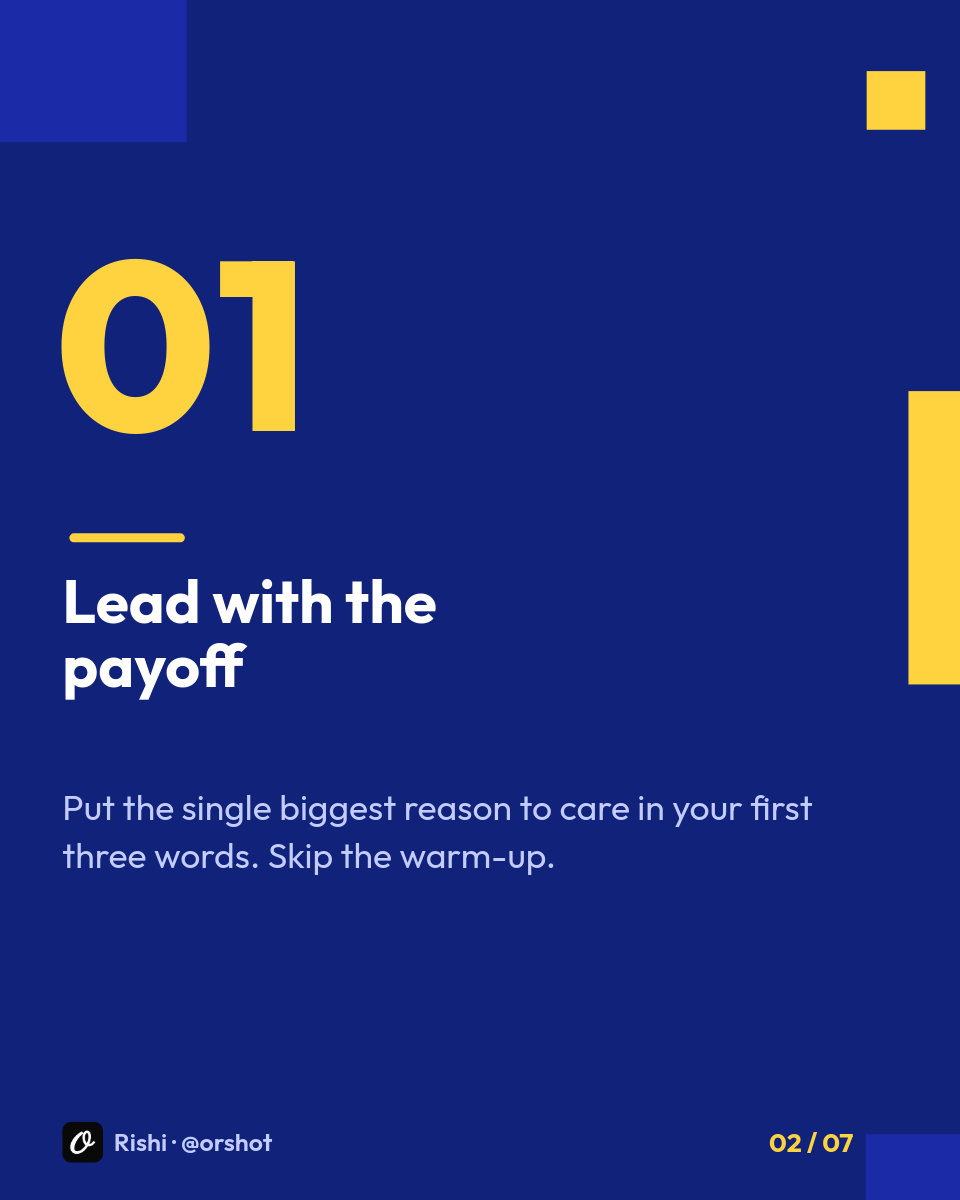 Cobalt & Yellow Number-Led Listicle Carousel — Bold Color-Block, Outfit Type & Swipe System, 7 Slides - Page 2