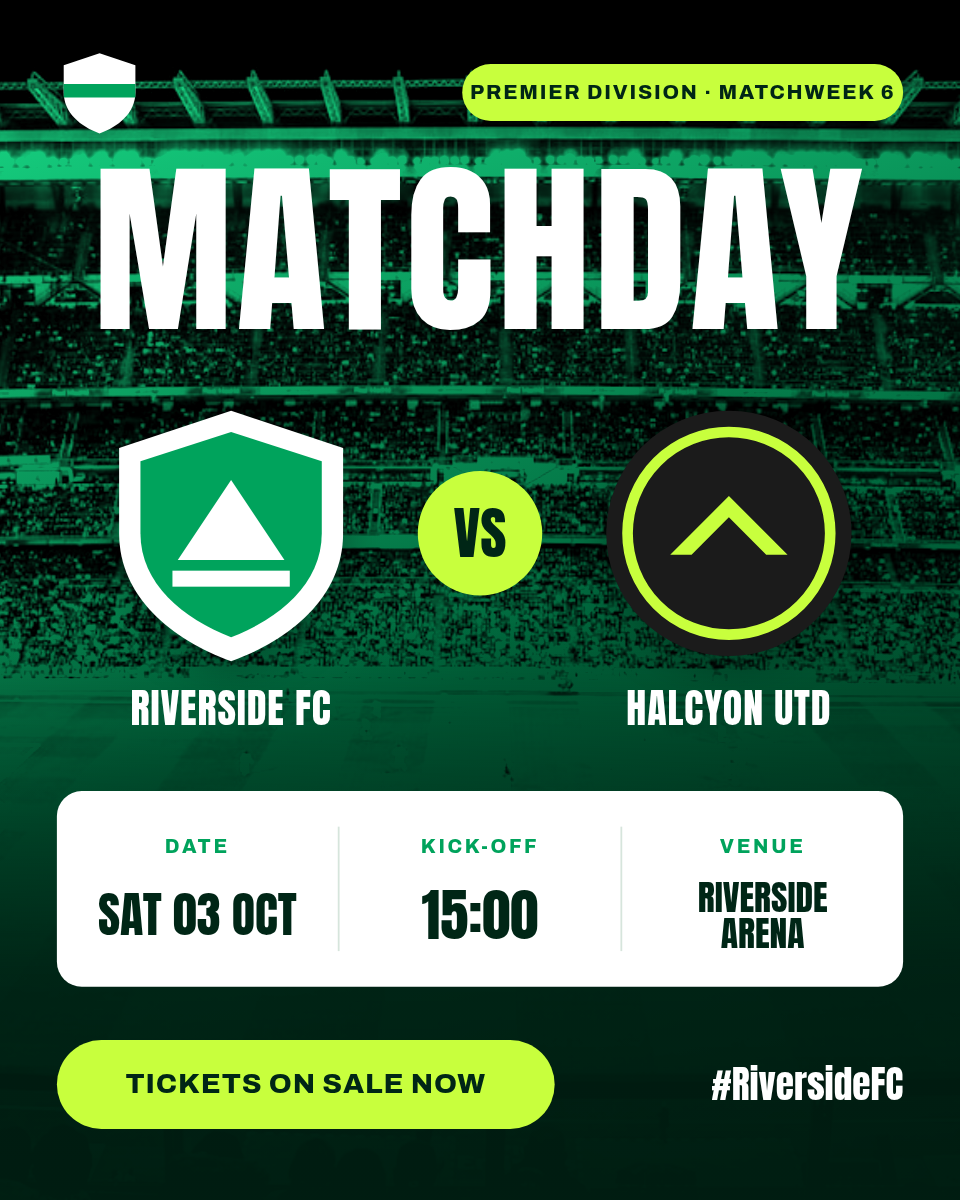 Football Fixture Card 4:5 — Matchday Preview, Green Duotone
