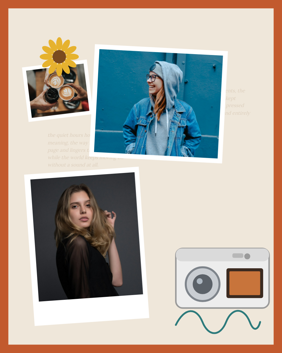 Aesthetic Scrapbook Photo Collage — Torn Paper Mood Board
