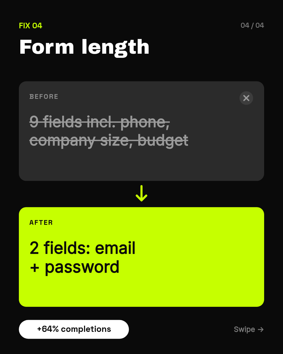 Instagram Carousel Template — Before & After, Black & Lime - Page 5
