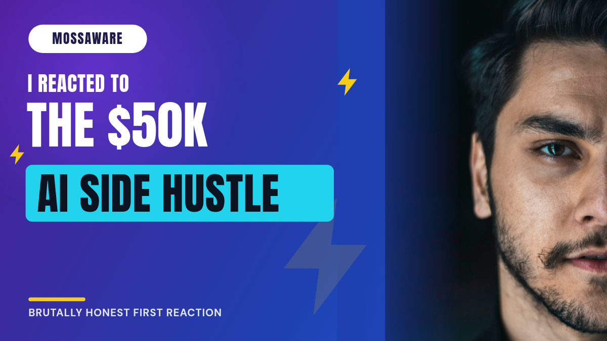 Electric Purple-Cyan YouTube Reaction Thumbnail — Anton Impact Caps, Dramatic Face Photo, Cyan Highlight & Yellow Bolts