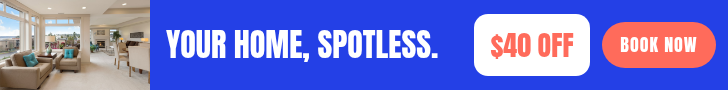 Display Ad Size Set — Home Cleaning Offer, Cobalt & Coral - Page 3