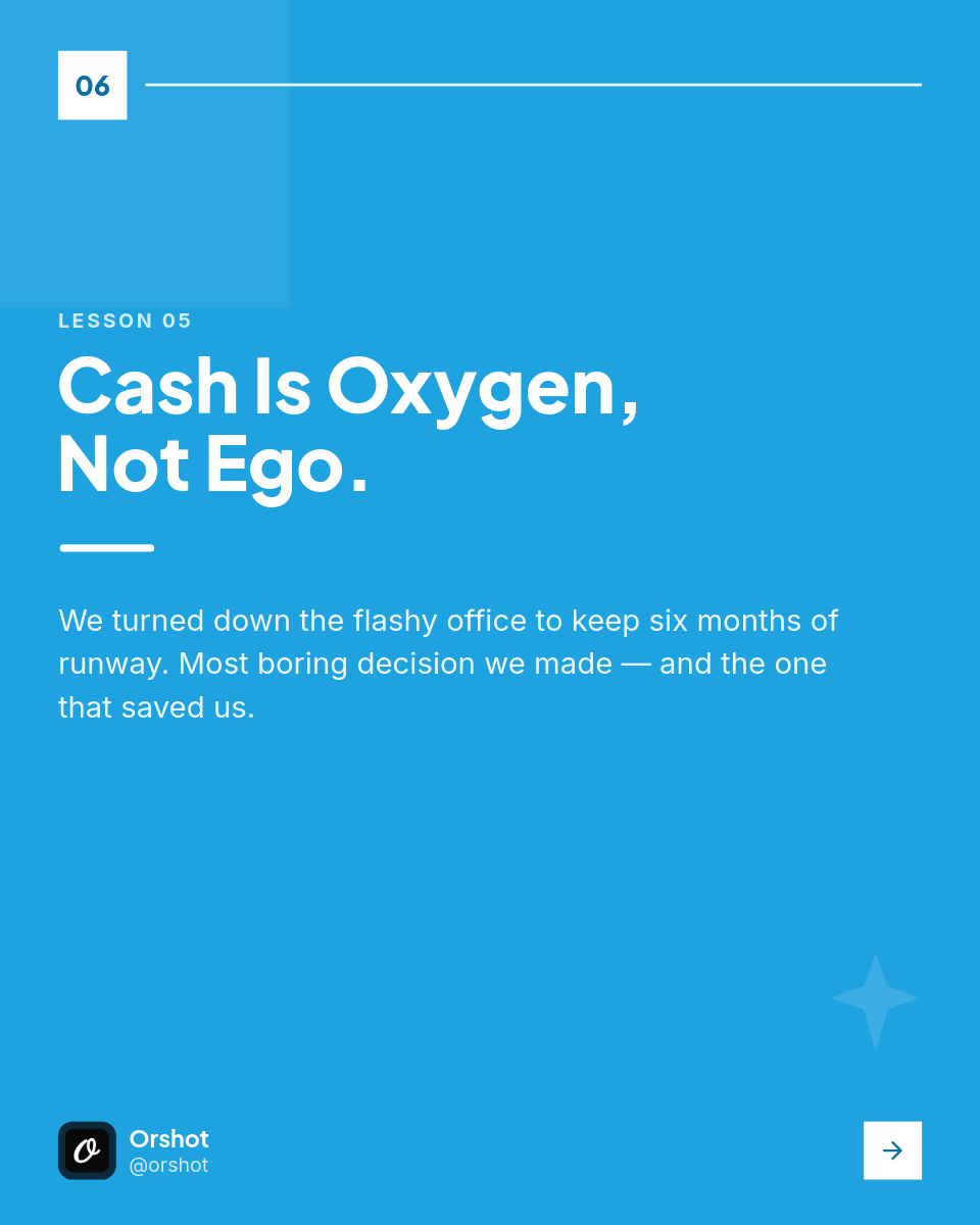 Bright-Blue Founder-Lessons IG Carousel — Plus Jakarta Bold, 7 Slides - Page 6
