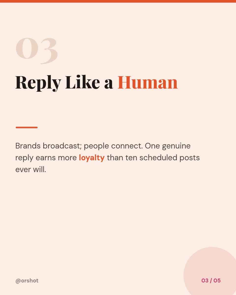 Warm Cream Creator-Playbook Carousel — Orange/Magenta Color Blocks, Playfair Serif & Faint Numerals - Page 4