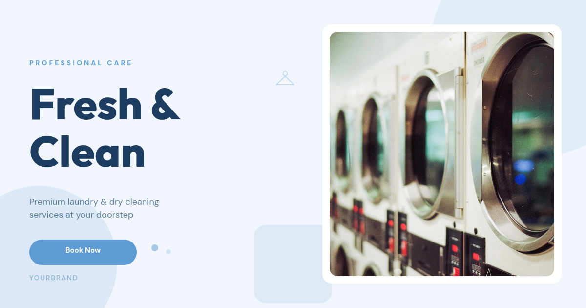 Fresh & Clean — Laundry Service Brand Cover