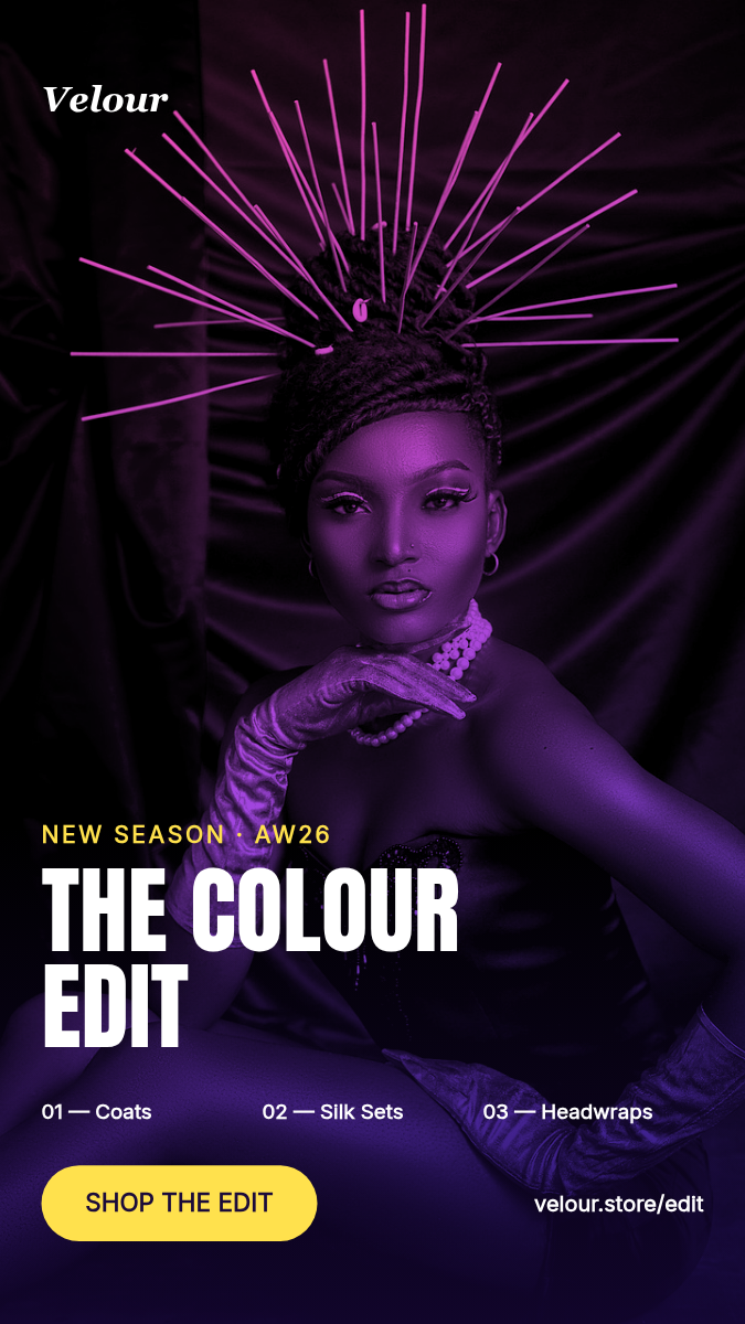 Fashion Drop Slideshow Reel 9:16 — Magenta-Blue Duotone, 4 Looks