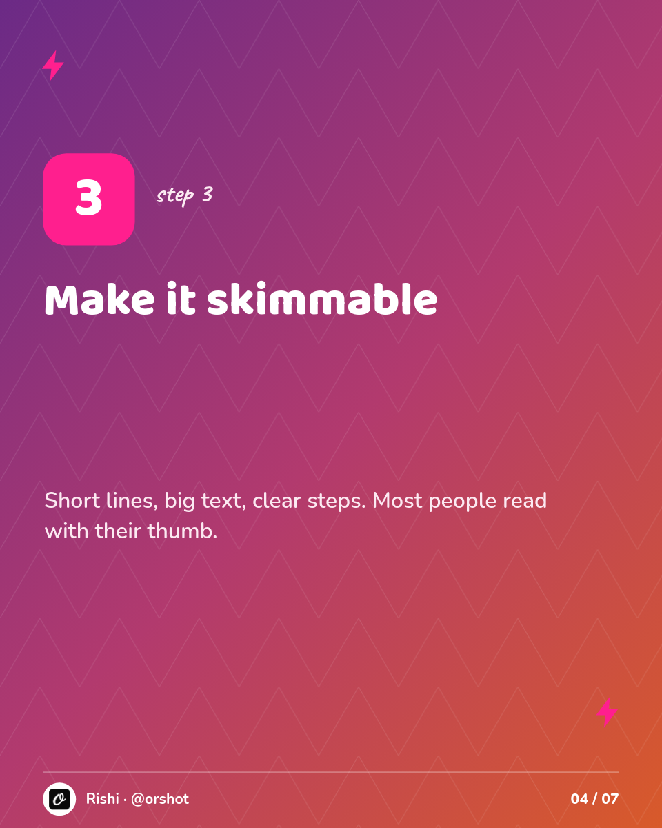Playful Purple-to-Orange 5-Step Carousel — Baloo Headlines, Pink Lightning & Notification Badge - Page 4