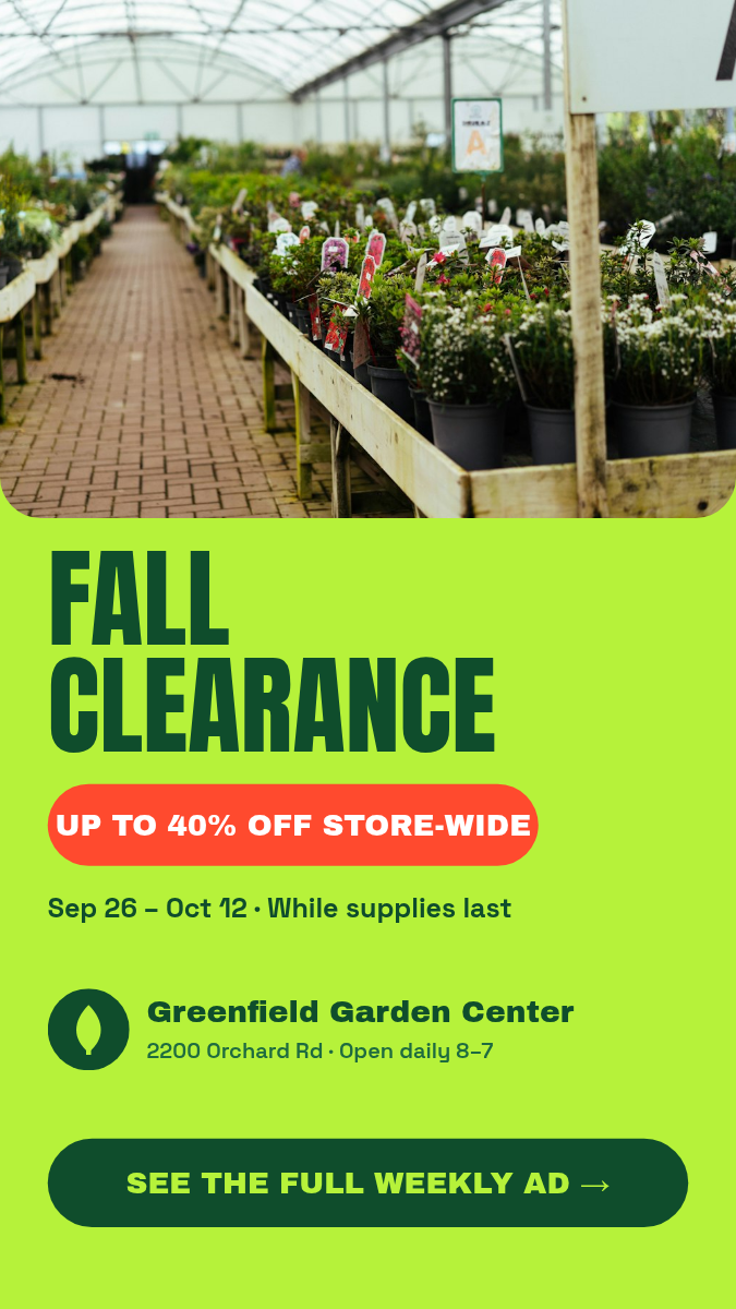 Animated Garden Center Sale Video 9:16 — Lime & Forest