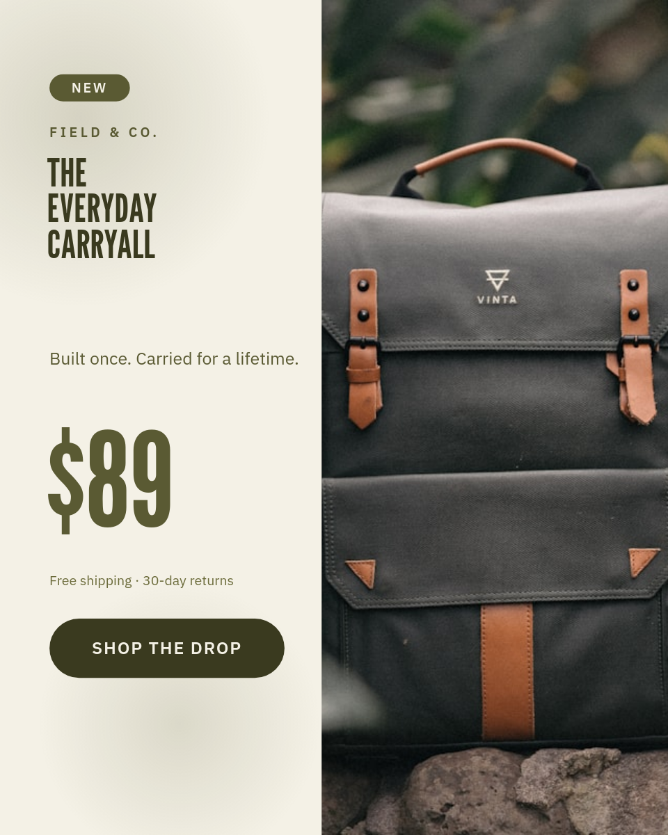 Ivory & Olive Canvas Backpack Giant-Price Product Card