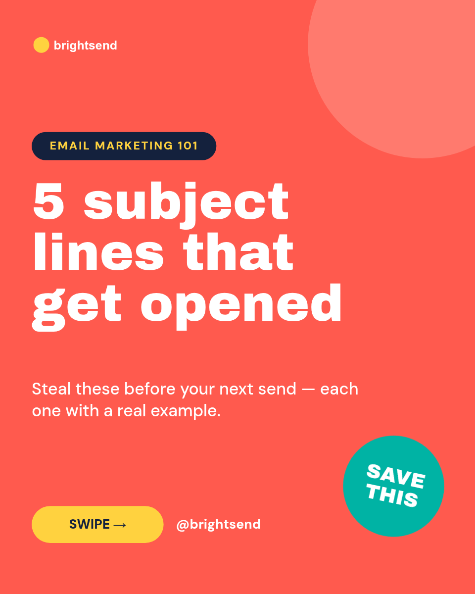 Instagram Carousel Template — 5 Tips, Coral & Teal - Page 1