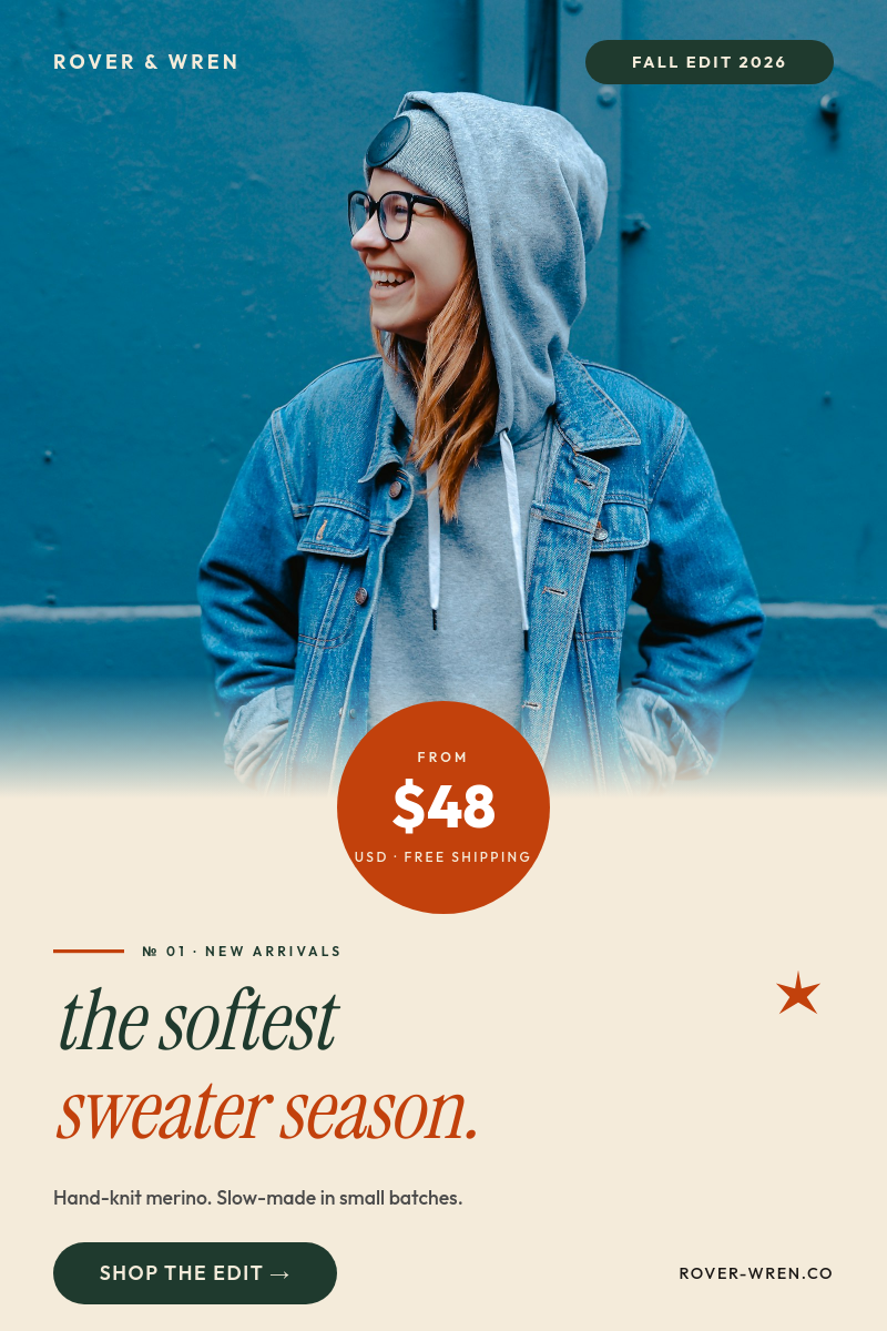 Terracotta & Forest Fall Sweater Edit Pinterest Pin with Price Circle