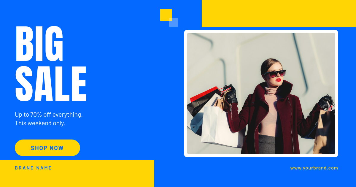 Weekend Clearance — Split Photo Sale Banner