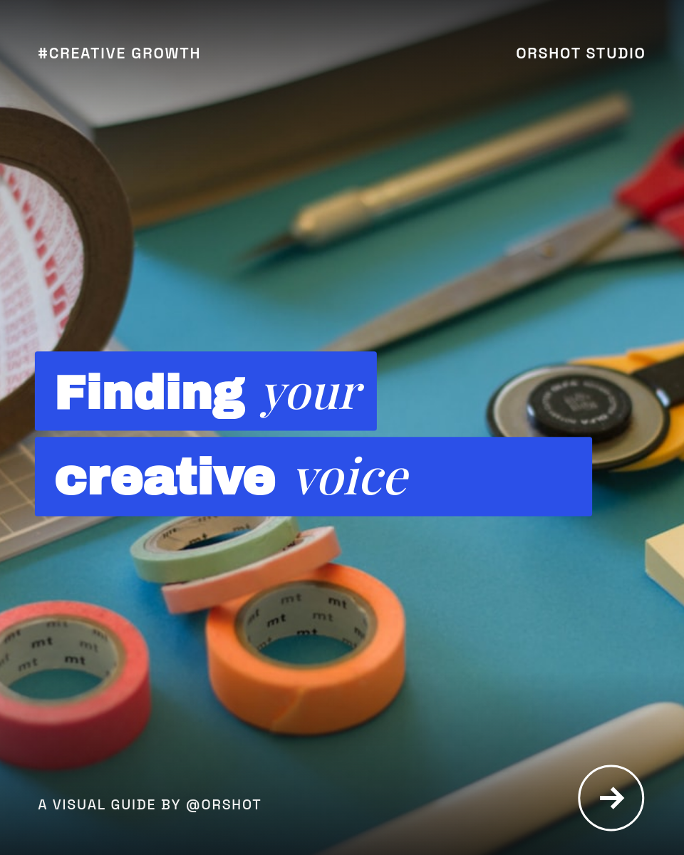 Creative Carousel Cover — Photo + Bold Blocks with Serif-Italic Accents