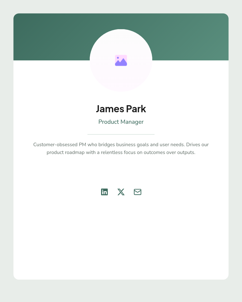 Sage Green Team Meet-the-Team LinkedIn Carousel with White Cards and Circular Headshots - Page 5