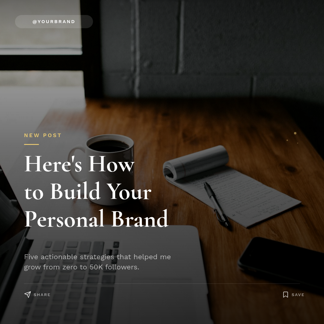 Content Announcement — Moody Serif Photo Overlay