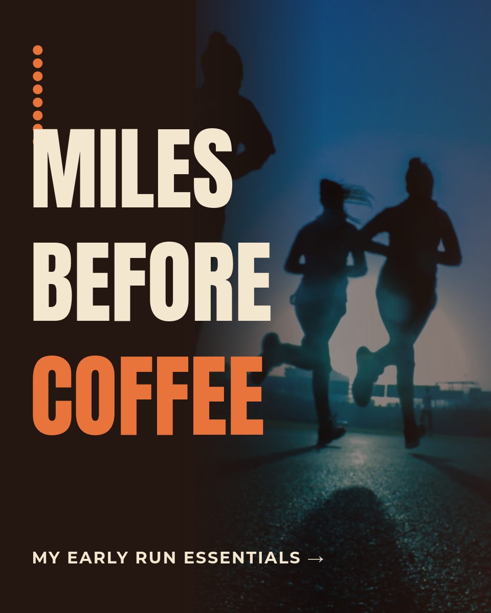 Bold Typographic Running Carousel Cover — Espresso & Cream