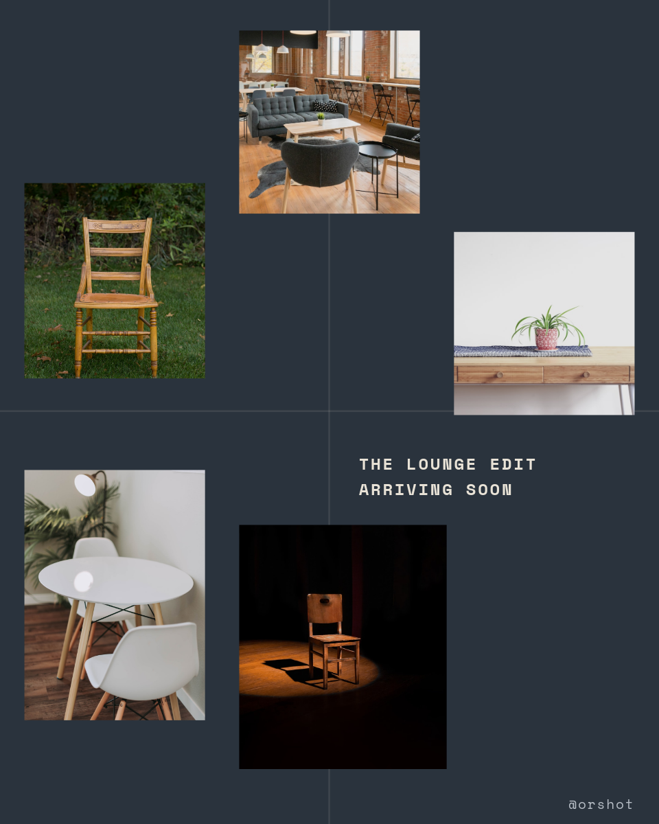 Slate Furniture Collection Teaser — Staggered Photo Grid