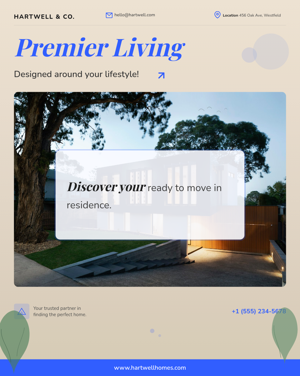 Premier Living — Warm Lifestyle Brand Post