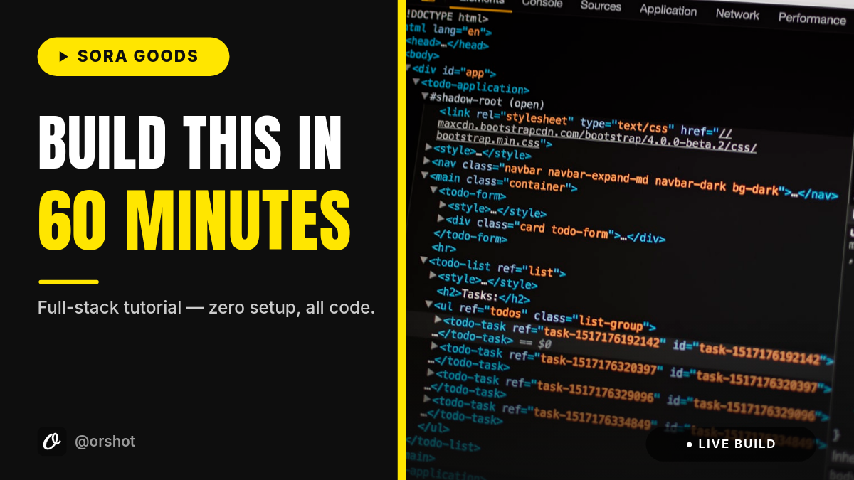 Dark Split Coding Tutorial YouTube Thumbnail — Anton Caps, Neon-Yellow Hook & Code Photo