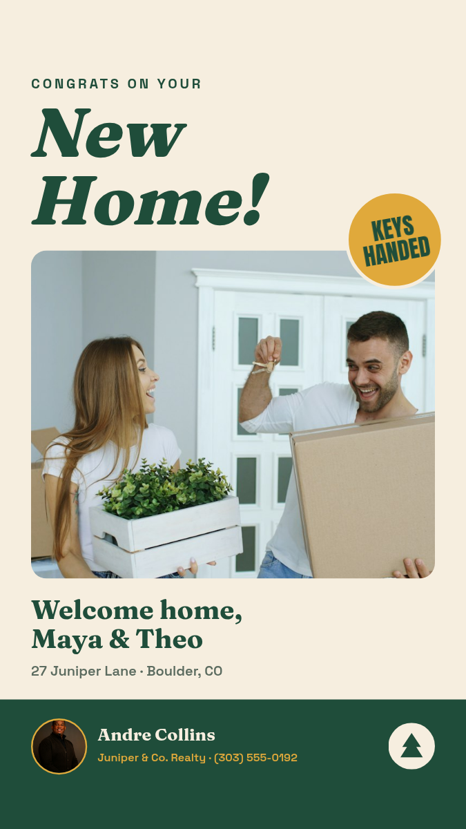 Real Estate Closing Day Post + Story — Cream & Forest - Page 2