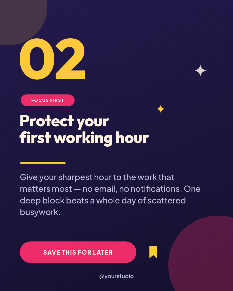 Hot Pink Personal Growth Tips 3-Slide Instagram Carousel - Page 3