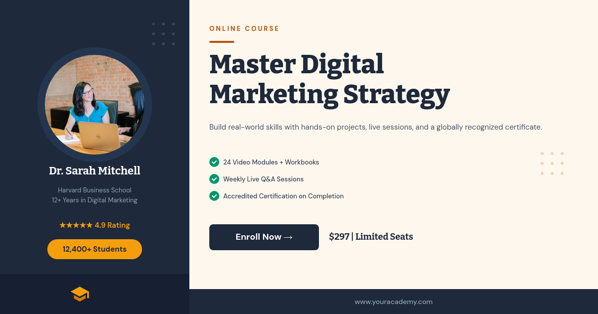 Online Course Enrollment with Instructor Authority