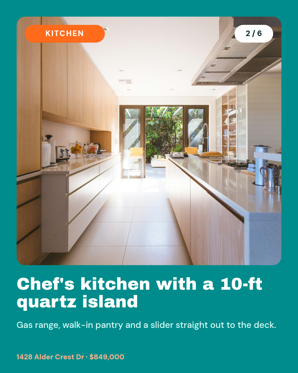 Real Estate Listing Carousel — 6 Slides, Teal & Orange - Page 2