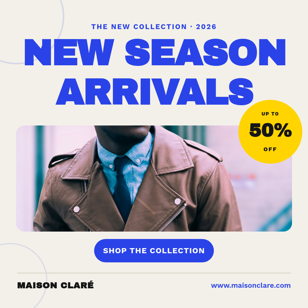 New Season Fashion Sale Instagram Ad with Discount Badge