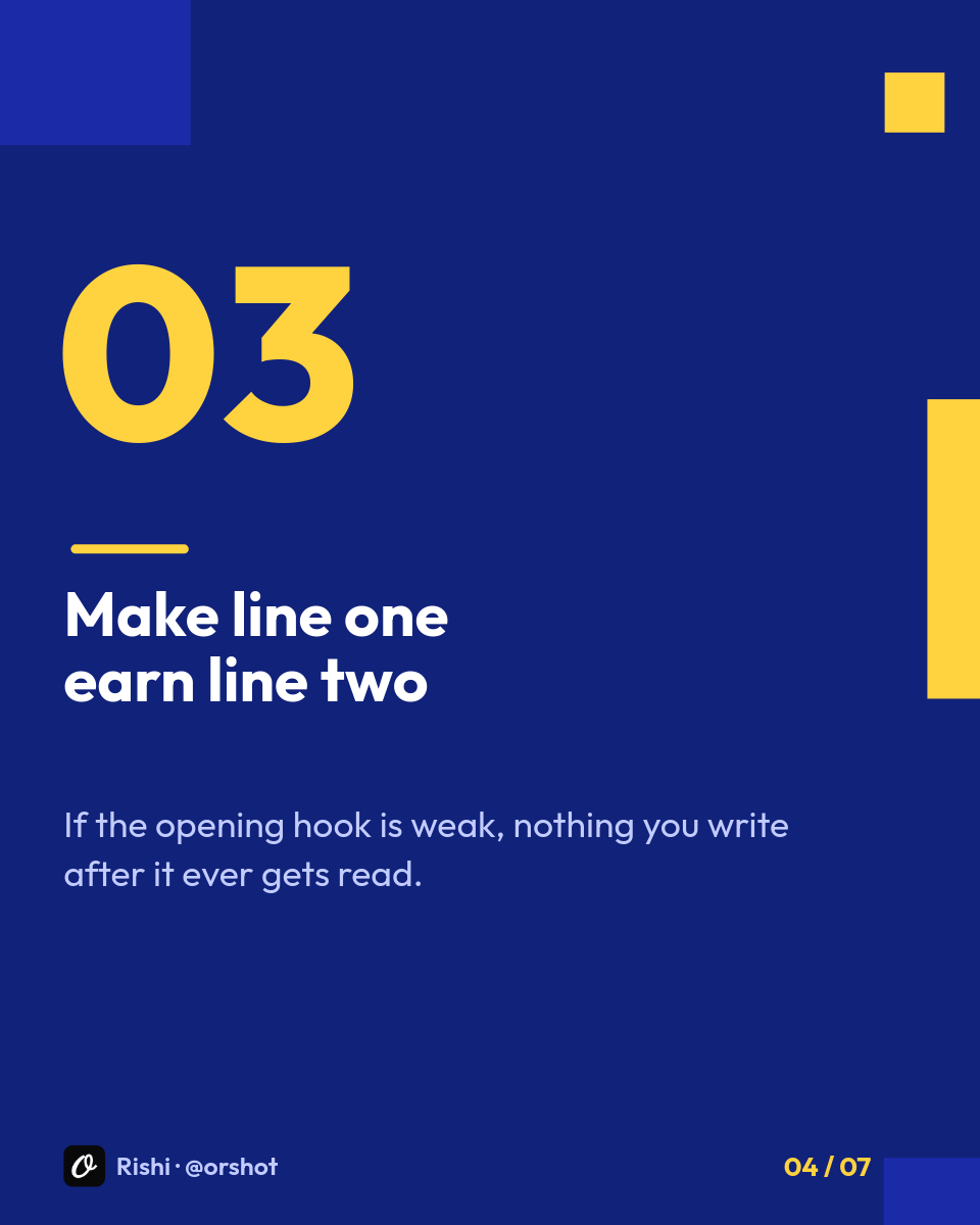 Cobalt & Yellow Number-Led Listicle Carousel — Bold Color-Block, Outfit Type & Swipe System, 7 Slides - Page 4