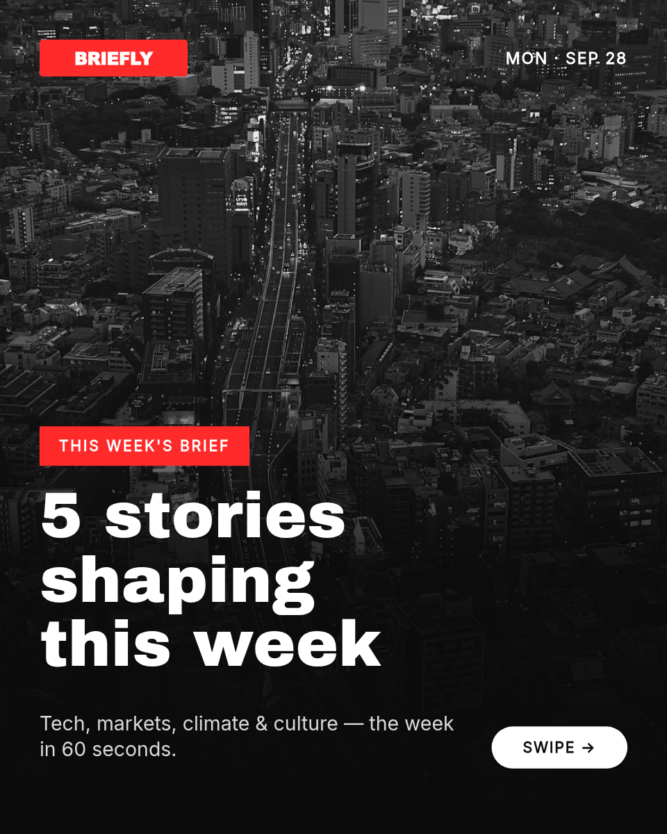 Instagram News Carousel Template — Breaking Red Brief