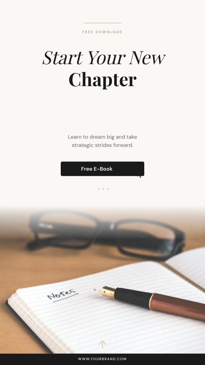 Clean Serif E-Book Lead Magnet Story Ad
