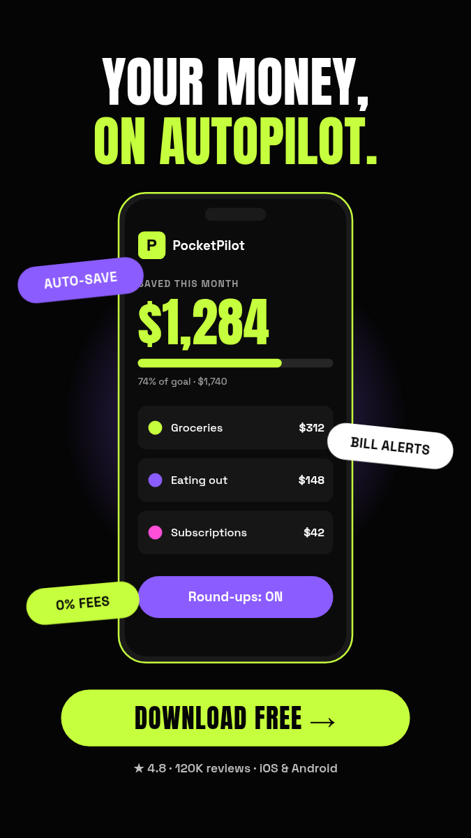 Animated App Ad Story 9:16 — Budget App, Neon on Black