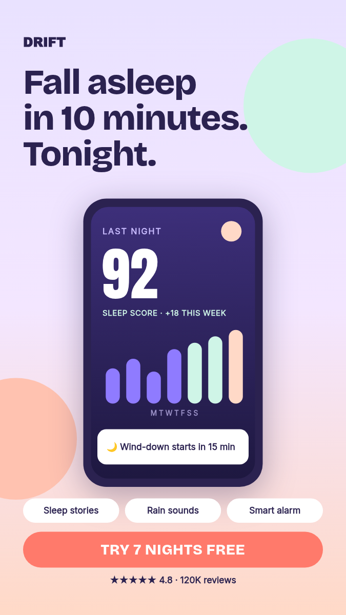 Animated App Ad Story 9:16 — Sleep App, Lavender Pastel