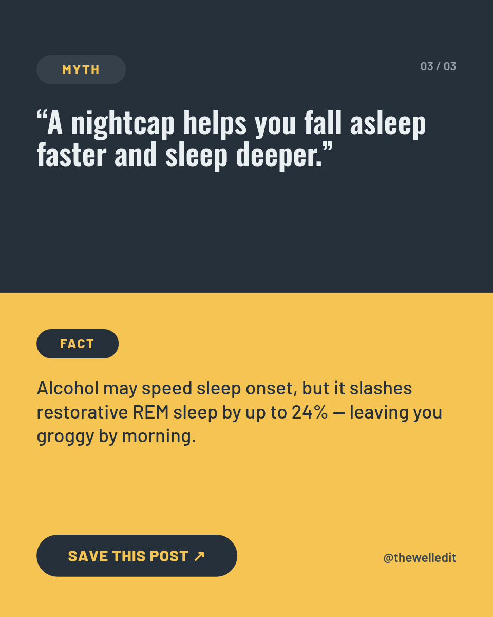 Sleep Myths Carousel — Slate & Sun-Yellow Myth vs Fact - Page 3
