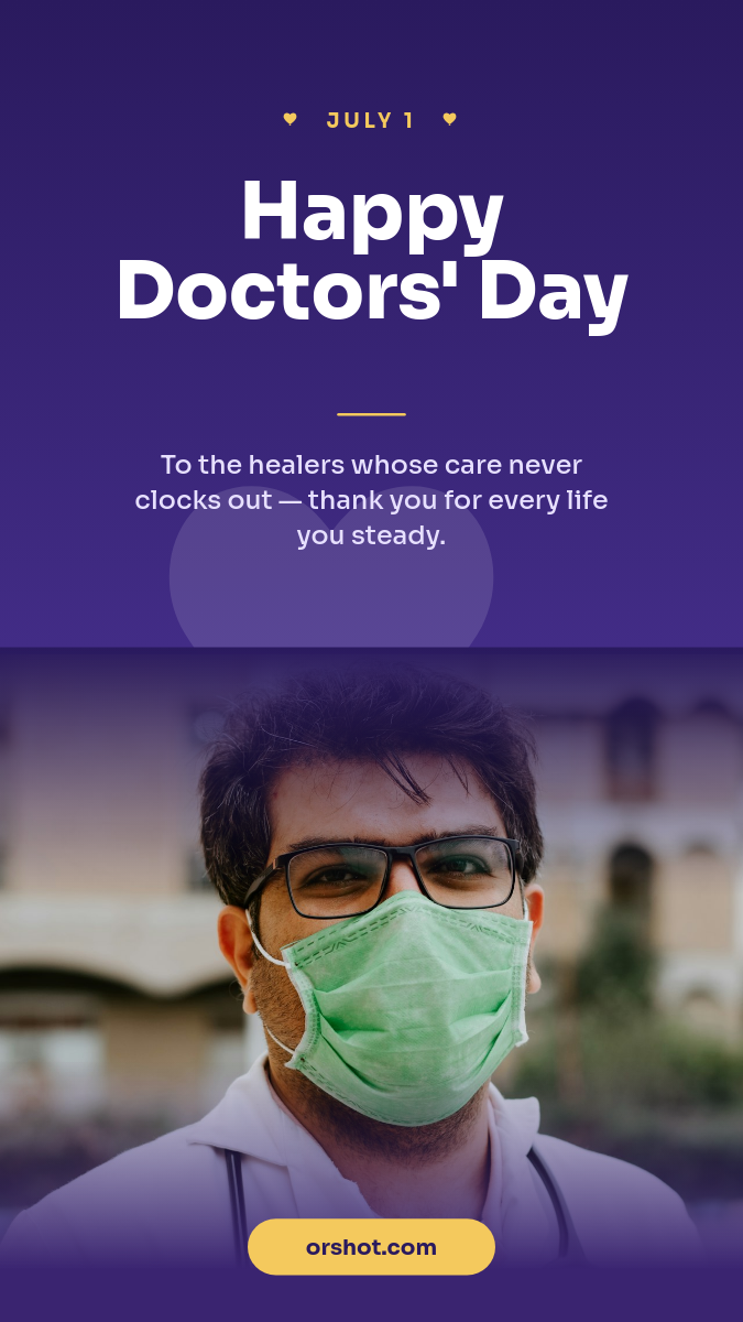 Indigo National Doctor's Day Story — medical team photo + heart