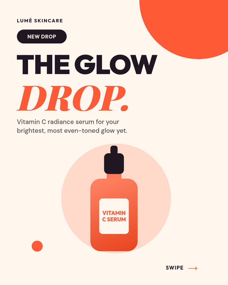Coral Skincare Serum Launch 3-Slide Instagram Carousel - Page 1