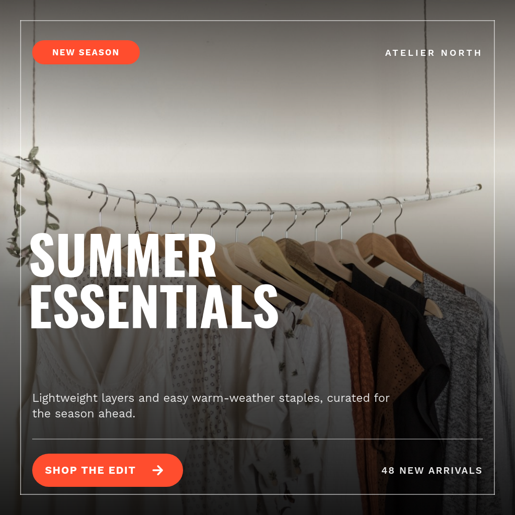 Full-Bleed Photo Shopify Collection Header with Giant Condensed Title