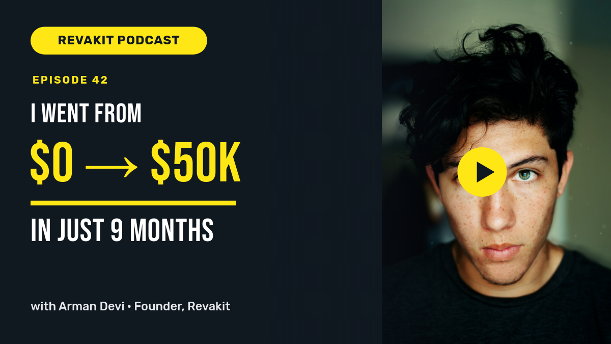High-Energy Podcast YouTube Thumbnail — Yellow Keyword on Dark
