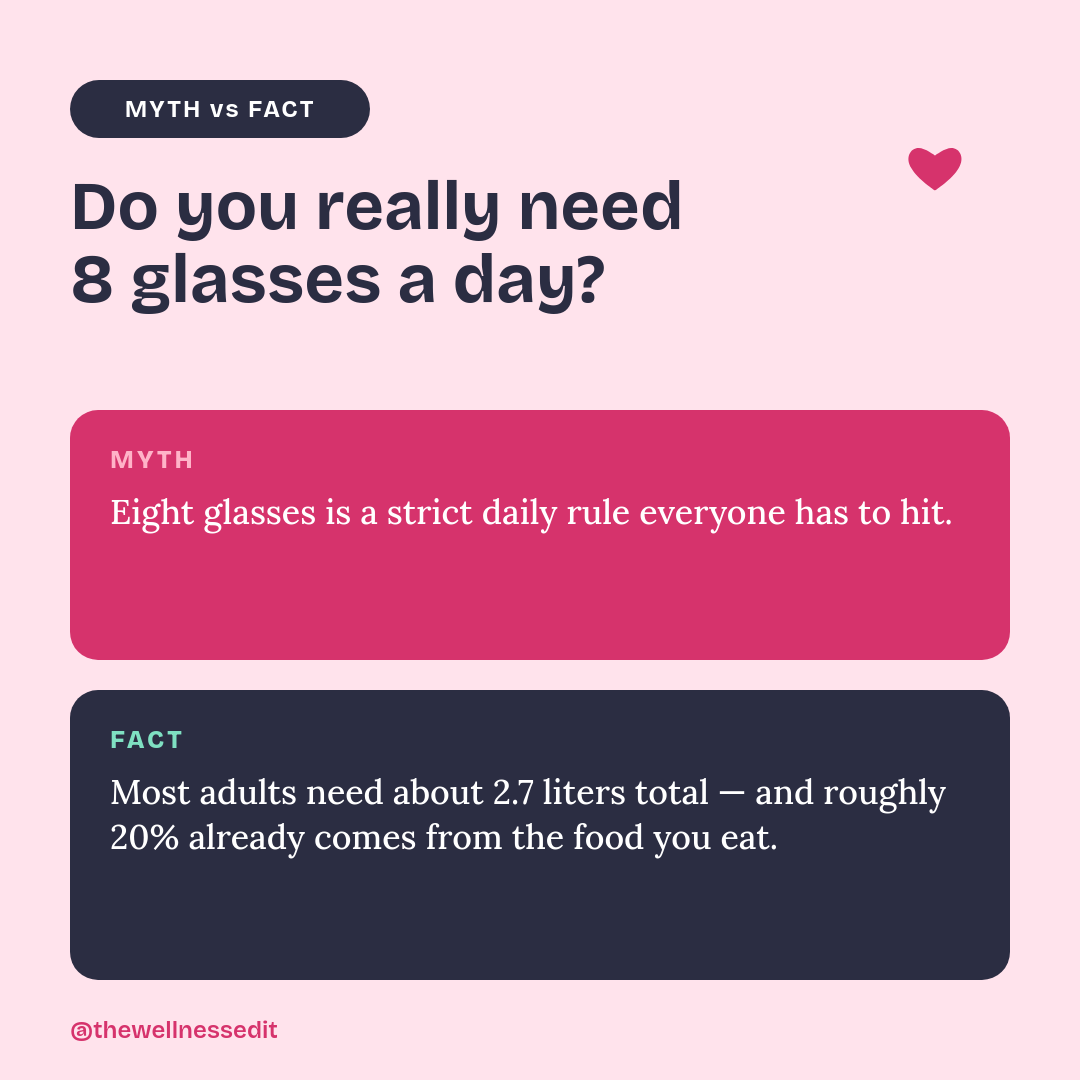 Myth vs Fact Wellness Carousel Post — Bubblegum Pink Editorial