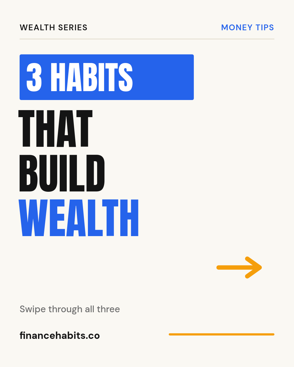 Bold Money Habits Instagram Carousel with Giant Anton Headlines - Page 1