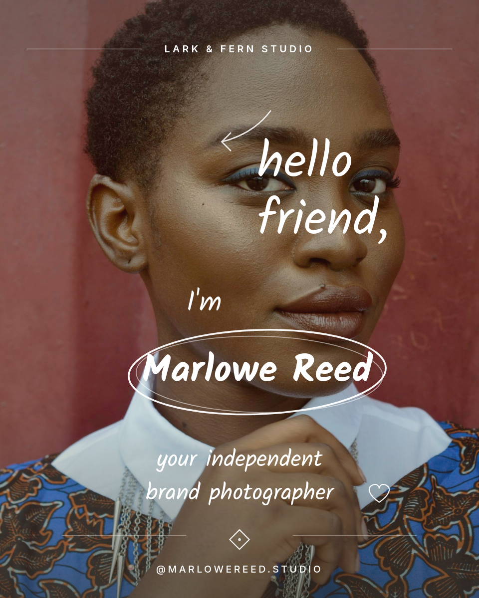 Warm Concrete Grey Hello Friend Creator Introduction Instagram 4:5 Post with Kalam Handwritten Script Overlays, Hand-Drawn Circle Around Name, Sketchy Arrow SVG and Lifestyle Stair Photo