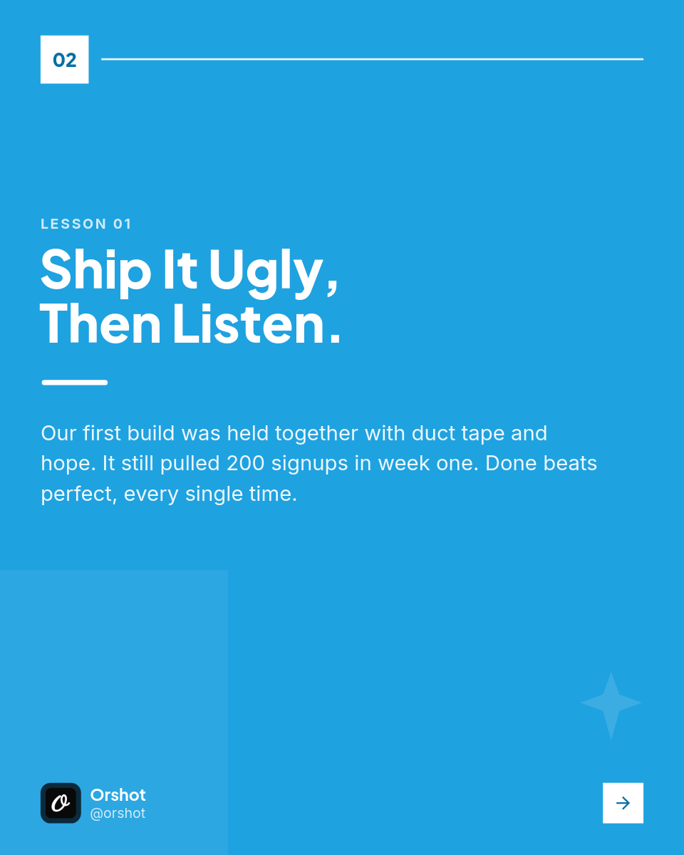 Bright-Blue Founder-Lessons IG Carousel — Plus Jakarta Bold, 7 Slides - Page 2