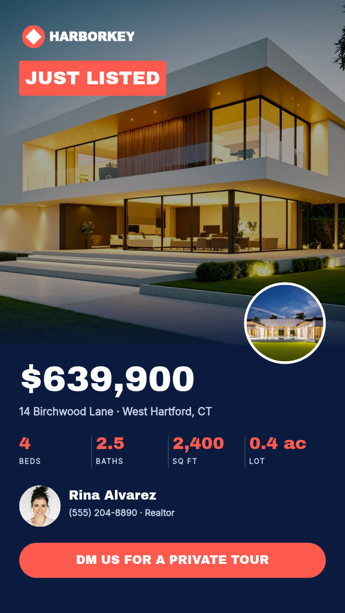 Real Estate Just Listed Post + Story — Navy & Coral - Page 2