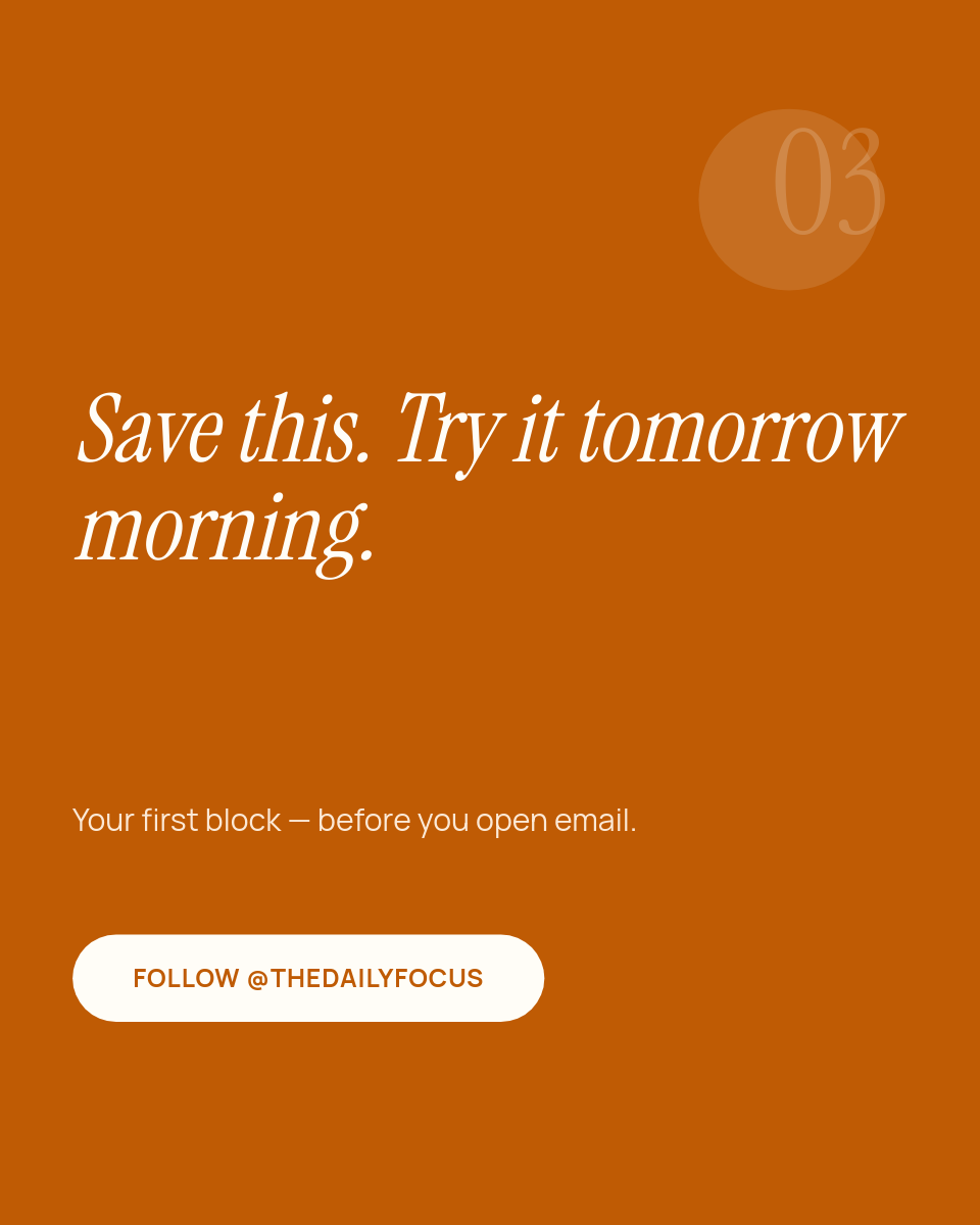 Productivity Tip Carousel — Cream Editorial Serif, 3 Slides - Page 3