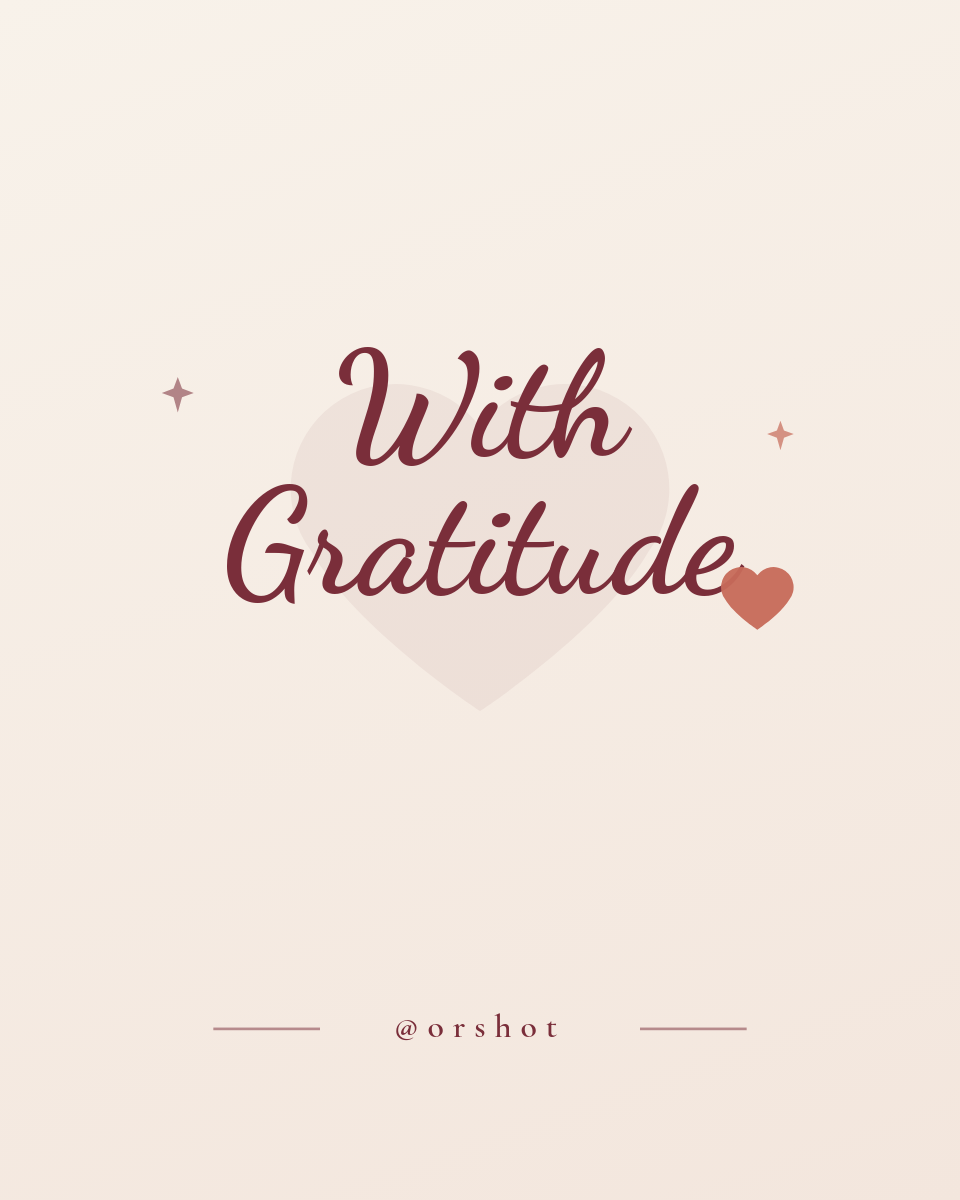 Burgundy Script Gratitude Card — Minimal Blush Thank-You